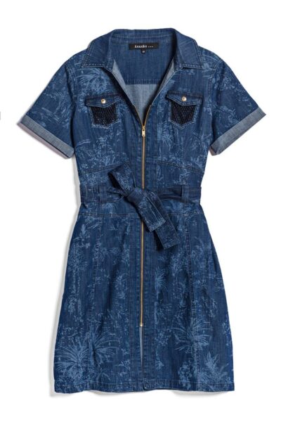 Vestido de Algodão Denim