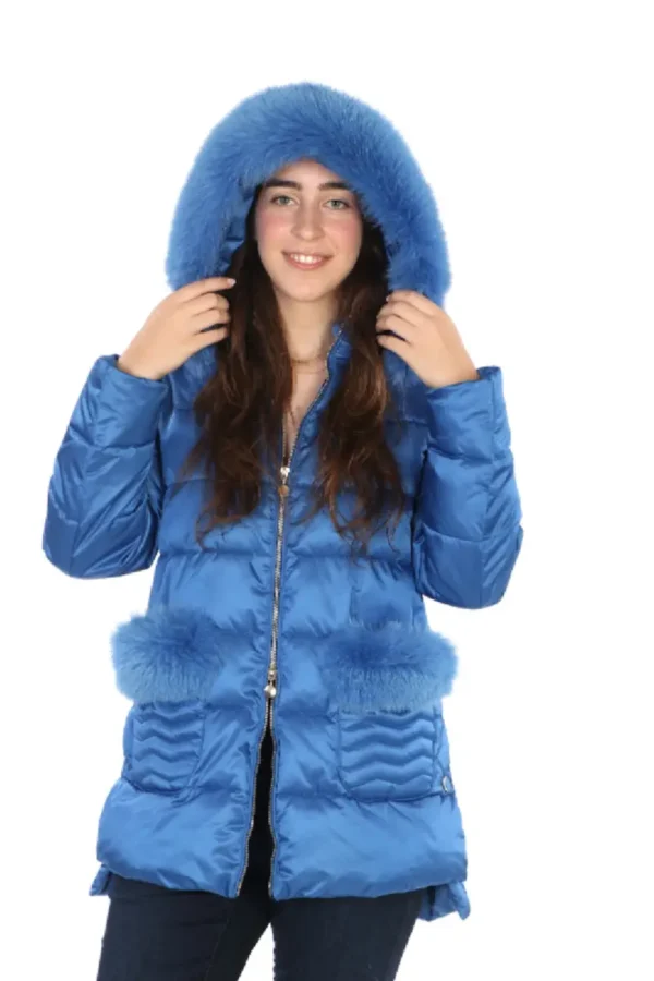 Parka com Pele Azulão