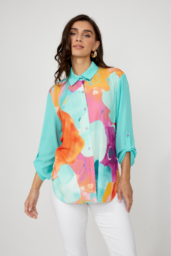 Blusa Floral Frank Lyman